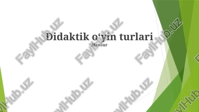 musiqa o'yinlari — PPTX