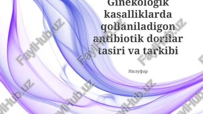 antibiotik dorilar — PPTX