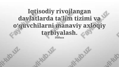 ta'lim tuzilmalari va axloqiy tarbiyalash — PPTX