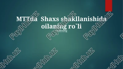 ruhiy salomatlik va uning ta'siri — PPTX