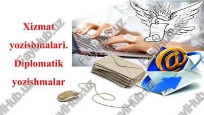 xizmat yozishmalari — PPTX