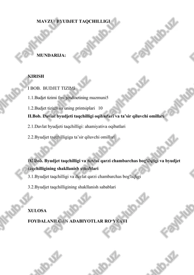byudjet taqchilligi — DOCX