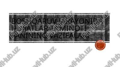 boshqaruv jarayonida hujjatlarta' minoti — PPTX