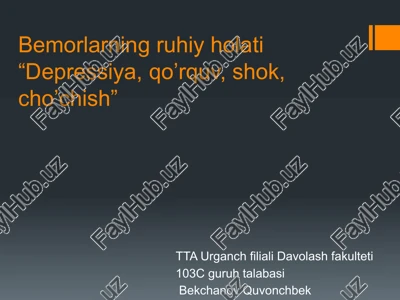 depressiya — PPTX