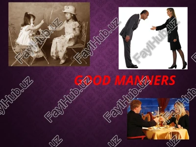 good manners — PPTX