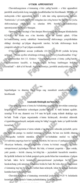 o’tkir appenditsit — PDF