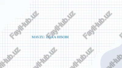 ijara hisobi — PPTX