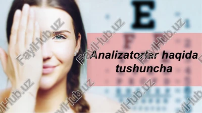 analizatorlar haqida tushuncha — PPTX