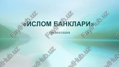 islom banklari — PPTX