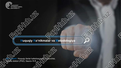 huquqiy ko‘nikmalar va metodologiya — PPTX