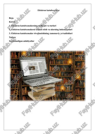 elektron kutubxonalar — DOCX