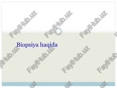 biopsiya — PPTX
