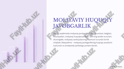 moliyaviy huquqiy javobgarlik — PPTX