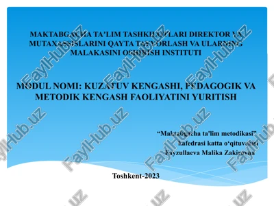 maktabgacha ta'lim metodikasi — PPTX