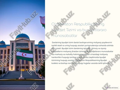 byudjet tizimi — PPTX