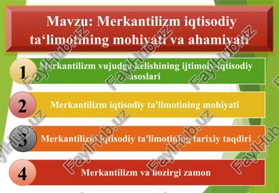 merkantilizm — PPTX