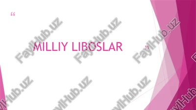 milliy liboslar — PPTX