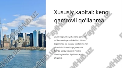 xususiy kapital — PPTX