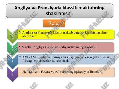 iqtisodiy ta'limotlar tarixi — PPTX