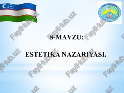 estetika nazariyasi — PPTX