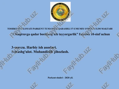 chaqiruvga qadar boshlang’ich tayyorgarlik — PPTX