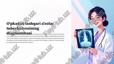 o'pkadan tashqari a'zolar tuberkulyozining diagnostikasi — PPTX