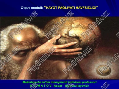 hayot faoliyati havfsizligi — PPTX