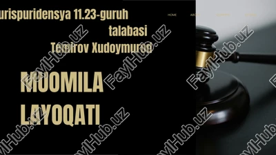 muomila layoqati — PPTX