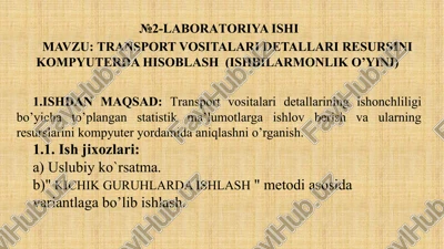 №2-laboratoriya ishi — PPTX