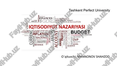 iqtisodiyot nazariyasi — PPTX