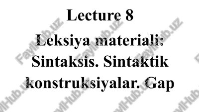 sintaksis — PPTX