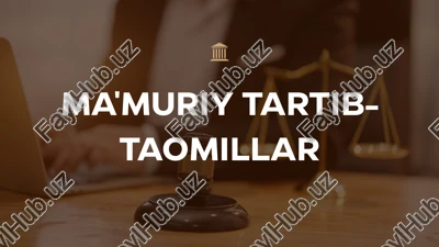 ma’muriy tartib-taomillar — PPTX