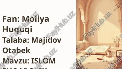 islom fuqarolik huquqi — PPTX