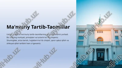ma'muriy tartib-taomillar — PPTX