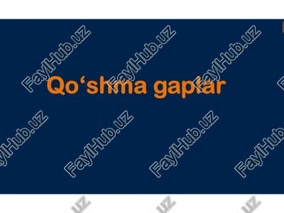 qo‘shma gaplar — PPTX