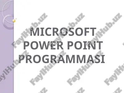 microsoft powerpoint programmasi — PPTX
