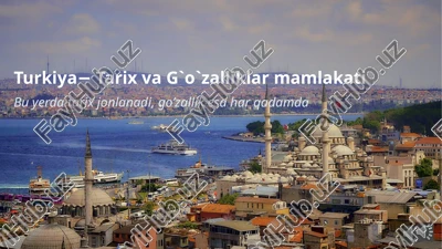 turkiya−tarix va g'ozalliklar mamlakati — PPTX