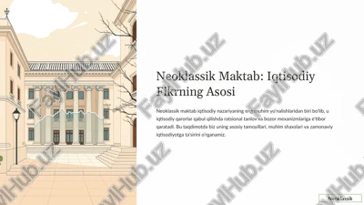 neoklassik maktab — PPTX