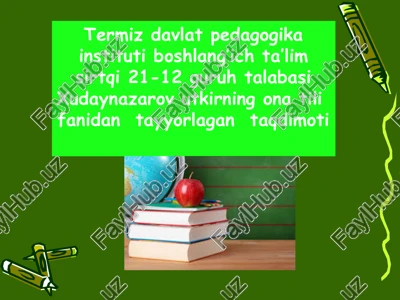 o’zbek tilida o’zga gaplar — PPTX