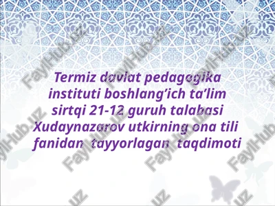 nutqning uslubi turlari — PPTX
