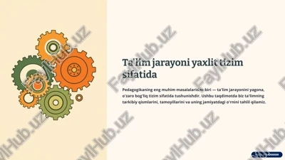 ta'lim tizimining ahamiyati — PPTX