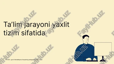 tpu 630 - xikmatillayeva xosiyatning pedagogika fanidan slayd — PPTX