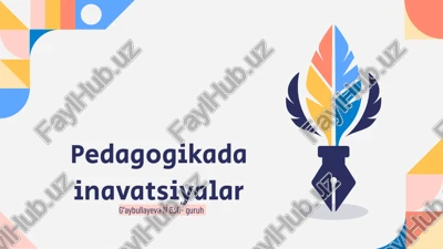 pedagogikada inavatsiyalar — PPTX