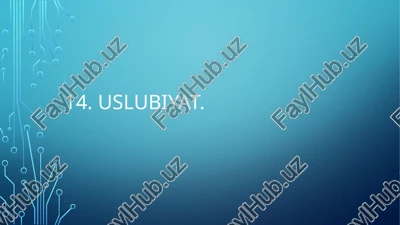 uslubiyat — PPTX