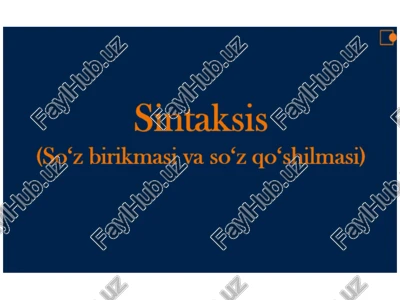 sintaksis — PPTX