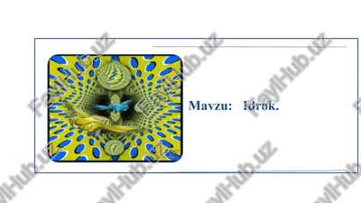 idroqning umumiy tavsifnomasi — PPTX