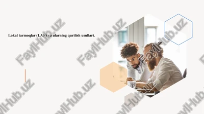 mahalliy tarmoq (lan) topologiyalari va qurilish usullari — PPTX