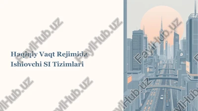 haqiqiy vaqt operatsion tizimi (rtos) — PPTX