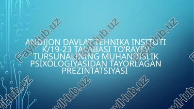 tafakkur haqida tushuncha — PPTX