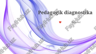 ta'lim diagnostikasi — PPTX